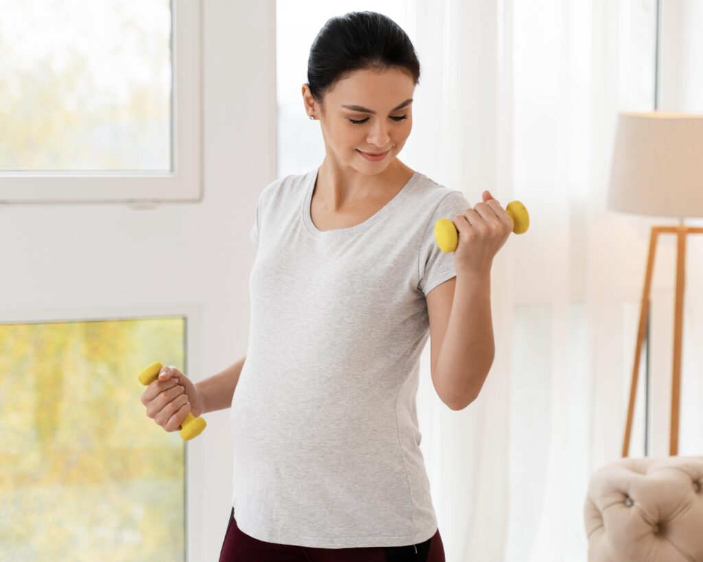 exercise after normal pregnancy at home